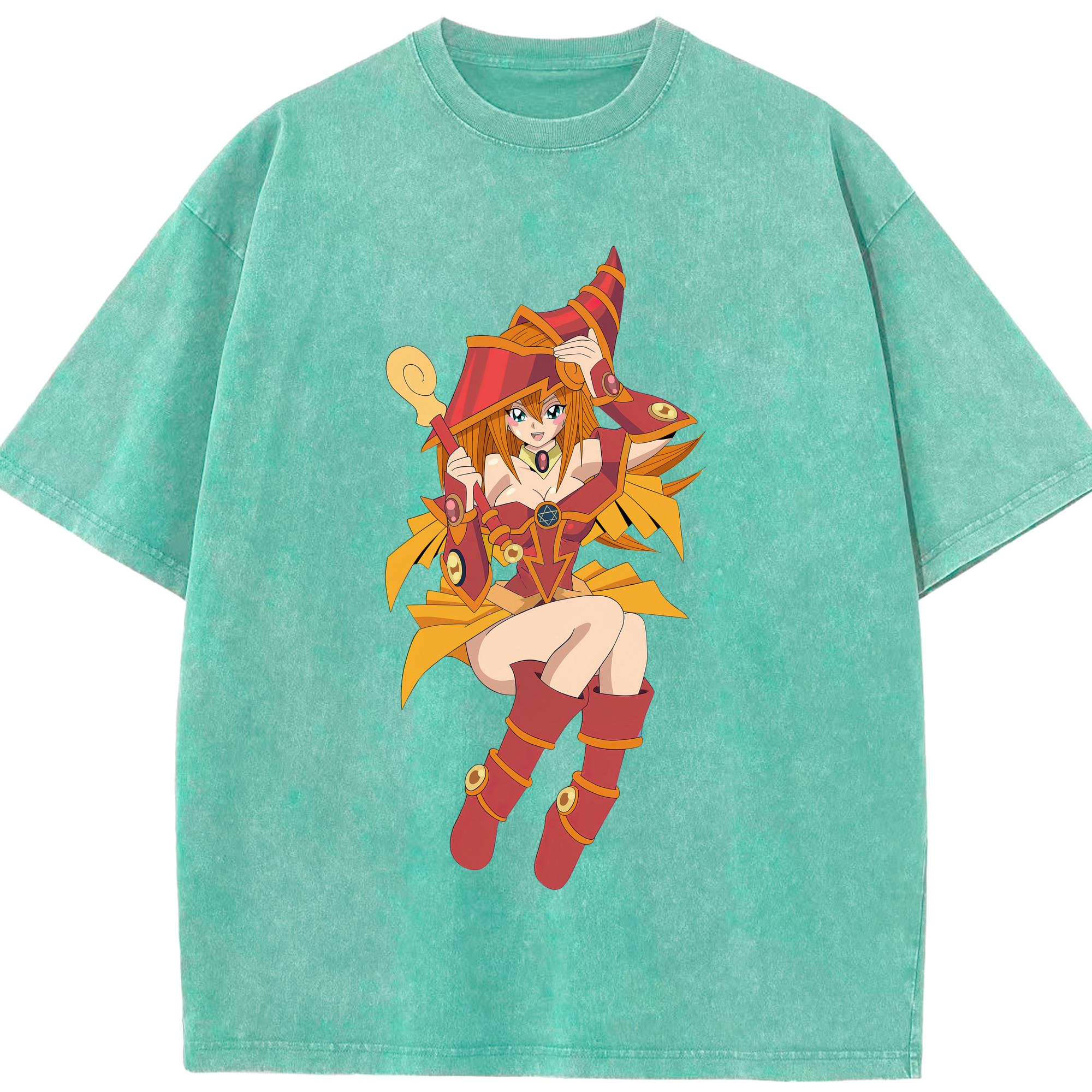（画像用） 遊☆戯☆王 Yu-Gi-Oh! 綿100% ヴィンテージ風 半袖Tシャツ（フロントプリント）